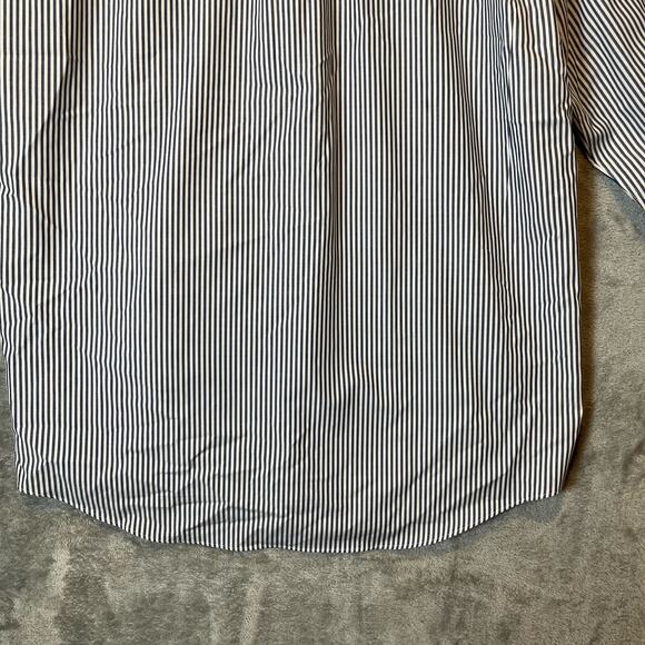 Ralph Lauren Black Label Sz 17, 36 /37 Tall Fit Stretch‎ Striped Button Up Shirt - Picture 4 of 10